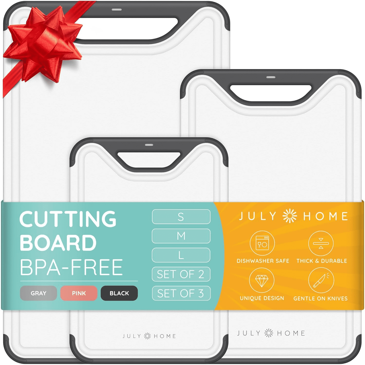 Cutting-Boards-Kitchen-Plastic-Board-Set-3-Dishwasher-Safe-Juice-Grooves-Thick-Chopping-Meat-Veggies-Fruits-Non-Slip-Black_0362e924-bd64-483e-8a77-0156c4a2d823.2c6ce12f116f9086145351839a6ef18e 𝐁𝐏𝐀-𝐅𝐫𝐞𝐞 Cutting Boards for Kitchen - Plastic Cutting Board Set of 3, Dishwasher Safe Cutting Boards with Juice Grooves, Thick Chopping Boards for Meat, Veggies, Fruits, Non-Slip (Black) - Image 1