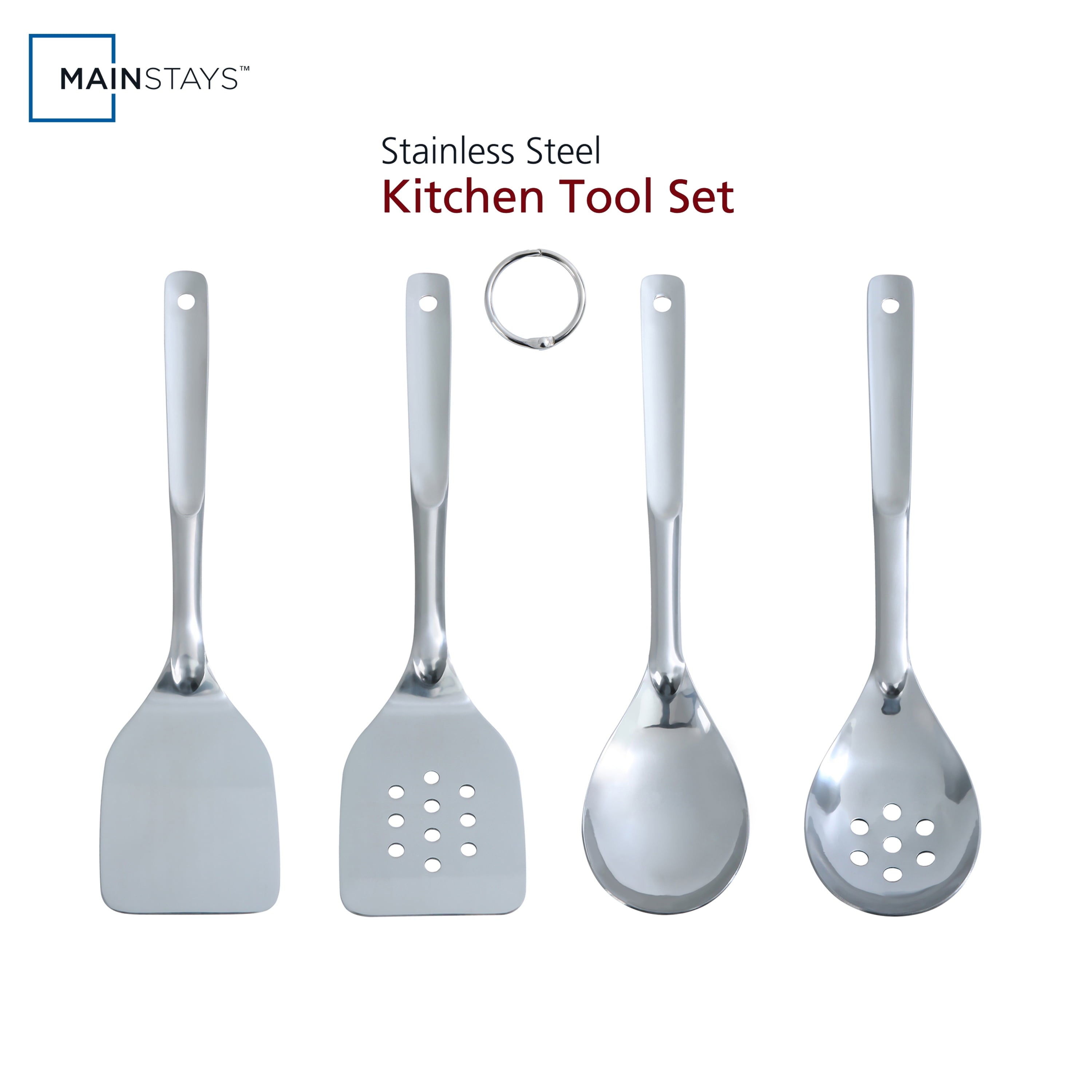 MS-4PK-SS-TOOL_b84cd7d4-89a3-4f62-8dc6-368e9c0a7914.17fd513d2f541be342197b18eadabfae Mainstays Stainless Steel 4-Piece Utensil Set: Includes Spatula, Slotted Spatula, Spoon, and Slotted Spoon